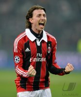 FUSSBALL INTERNATIONAL CHL ACHTELFINALE 12/13: JUBEL  Riccardo Montolivo (AC Mailand)