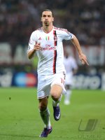 FUSSBALL INTERNATIONAL  CHL Viertelfinale 11/12: Zlatan Ibrahimovic (AC Mailand)