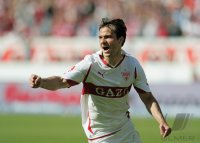 Fussball 1. Bundesliga 10/11 :  JUBEL  Tomas Hajnal (VfB Stuttgart)