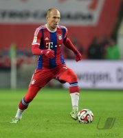 Fussball, 1. Bundesliga  Saison 2014/2015: VfL Wolfsburg - FC Bayern Muenchen