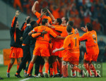 FUSSBALL EM Qualifikation Relegations Rckspiel JUBEL Holland nach 6-0 Erfolg