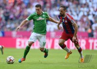 Fussball 1. Bundesliga Saison 14/15: FC Bayern Muenchen - Werder Bremen
