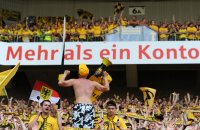 Fussball 1. Bundesliga:  Fankurve Borussia Dortmund im Borussia Park