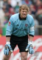 Fussball 1. Bundesliga: Bremen - Bayern, KAHN sauer