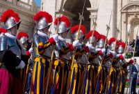Rom Ostermesse; Paepstlichen Schweizergarde