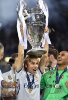 Fussball Champions League Finale 2017: JUBEL Luka Modric (Real Madrid)