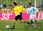 Fussball 1. Bundesliga: 1860 Muenchen - Dortmund, Zweikampf
