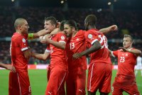 Fussball International WM Qualifikation 2014:  JUBEL Schweiz