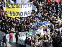 Papst Benedikt XVI letzte Generalaudienz auf dem Petersplatz