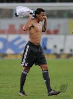 Fussball 1. Bundesliga  Saison 2010/2011: ENTTAEUSCHUNG Luiz Gustavo (FC Bayern Muenchen)