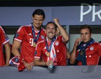 Fussball Supercup Finale 2013: JUBEL Supercupsieger FC Bayern Muenchen