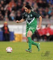 Fussball 1. Bundesliga  Saison 2010/2011: Claudio Pizarro (SV Werder Bremen)