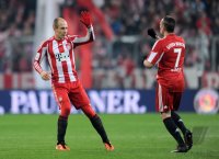Fussball 1. Bundesliga : Arjen Robben, Franck Ribery (v.li., FC Bayern Muenchen)