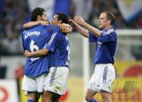 Fussball 1. Bundesliga: Schalke - Bielefeld, Jubel