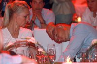 Fussball Champions League Finale 2011/2012:  Robben (FC Bayern Muenchen) mit Frau