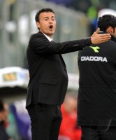 FUSSBALL SERIE A:  Trainer Luis Enrique (AS Rom)
