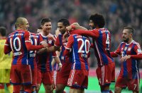 Fussball 1. Bundesliga Saison 14/15: FC Bayern Muenchen - TSG 1899 Hoffenheim