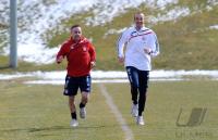 Fussball 1. Bundesliga : Franck Ribery mit Fitnesstrainer  Thomas Wilhelmi (FCB)
