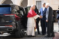 Staatsbesuch, Papst Leo XIV. trifft Italiens Staatspraesident Sergio Mattarella