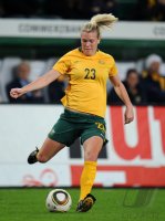 Fussball: International, Frauen Laenderspiel: Australien, CARROLL am Ball