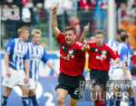 Fussball 1. Bundesliga: Leverkusen - Berlin, Jubel Schneider