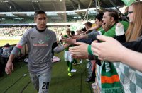 Fussball, 1. Bundesliga  Saison 2014/2015: SV Werder Bremen - Hamburger SV