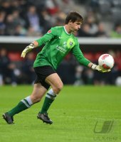 Fussball 2. Bundesliga:  Torwart Martin Maennel (FC Erzgebirge Aue)