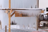 Ein Eisgalgen bei der Brauerei Schimpf in Neustetten - Remmingsheim