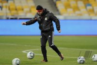 Fussball Training  der Deutsche Nationalmannschaft in Kiew