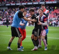 Fussball 1. Bundesliga  Saison  2025/2026  28. Spieltag SC Freiburg - FC Bayern Muenchen