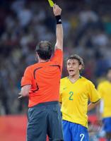 FUSSBALL  Olympia 2008  Halbfinale Maenner Argentinien - Brasilien