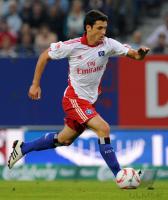 Fussball 1. Bundesliga  Saison 2010/2011: Hamburger SV, KACAR am Ball