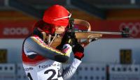 Olympische Spiele 2006 Turin - Training Biathlon Damen