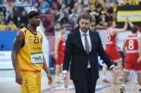 Basketball 1. Bundesliga 14/15 Hauptrunde:  Walter Tigers Tuebingen  - FC Bayern Muenchen