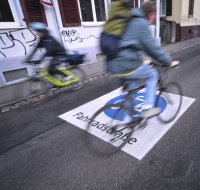 Fahrradstrasse in Tuebingen