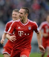 Fussball  1. Bundesliga  13/14: JUBEL Franck Ribery (FC Bayern Muenchen)