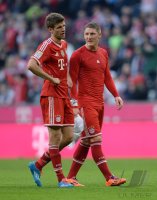Fussball  1. Bundesliga  13/14: Bastian Schweinsteiger (FC Bayern Muenchen)