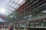 FUSSBALL  2. Bundesliga Kreuzeichestadion; Haupttribne; Werbung