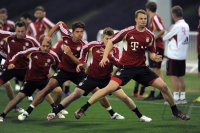 Fussball 1. Bundesliga 11/12: FC Bayern Muenchen Training in Doha