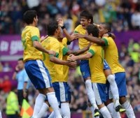 FUSSBALL Olympia 2012 Maenner: Brasilien - Weissrussland