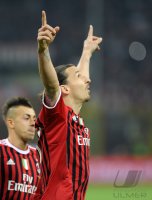 FUSSBALL SERIE A:  JUBEL Zlatan Ibrahimovic (AC Mailand)