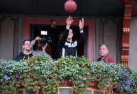 Basketball 1. Bundesliga 17/18  Teamvorstellung Walter Tigers Tuebingen auf dem Rathausbalkon