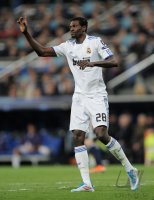 Fussball CHL  Saison 2010/2011: Emmanuel Adebayor (Real Madrid)