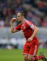 Fussball  1. Bundesliga  13/14: JUBEL Franck Ribery (FC Bayern Muenchen)