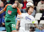 Fussball 1. Bundesliga: Bochum - Bremen, Zweikampf