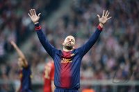 FUSSBALL INTERNATIONAL CHL HALBFINALE 12/13: Gerard Pique (Barca)