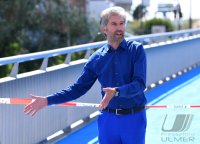 Eroeffnung Radbruecke Tuebingen; Tuebingens Oberbuergermeister Boris Palmer (Die Gruenen)