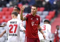 Fussball 1. Bundesliga Saison 21/22: FC Bayern Muenchen - Bayer 04 Leverkusen