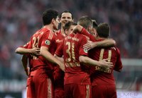 FUSSBALL DFB POKAL  Saison 2012/2013:  FC Bayern Muenchen - VfL Wolfsburg