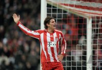 Fussball 1. Bundesliga  Saison 2010/2011: JUBEL Mario Gomez (FC Bayern Muenchen)